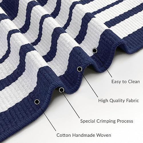 Miniatura 155 de IOHOUZE - Tapete a cuadros estilo búfalo de 5 x 8 pies para interiores y exteriores, lavable, para sala, tapete de bienvenida primavera-verano