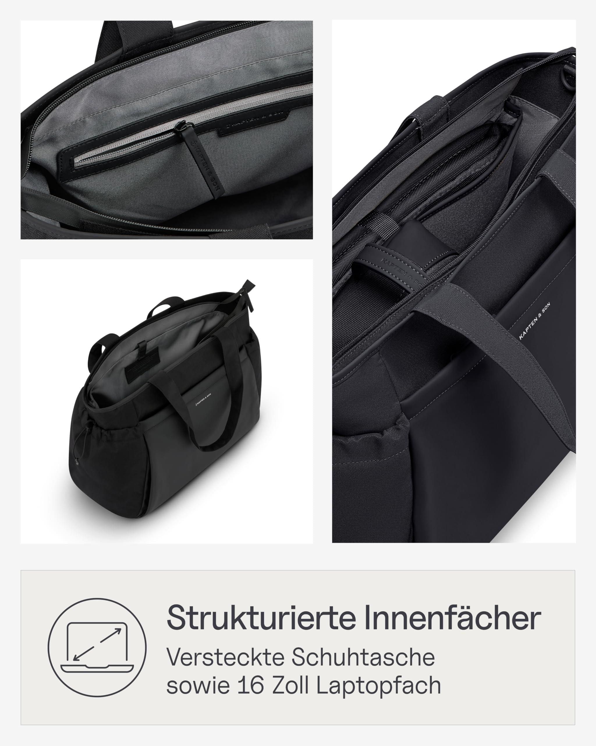 Kapten & Son Shopper Hellvi Diaper Set 25 L Wickeltasche mit Kinderwagen- und Kofferbefestigung inklusive Kulturtasche, Wickelunterlage & isolierter Flaschenhalter