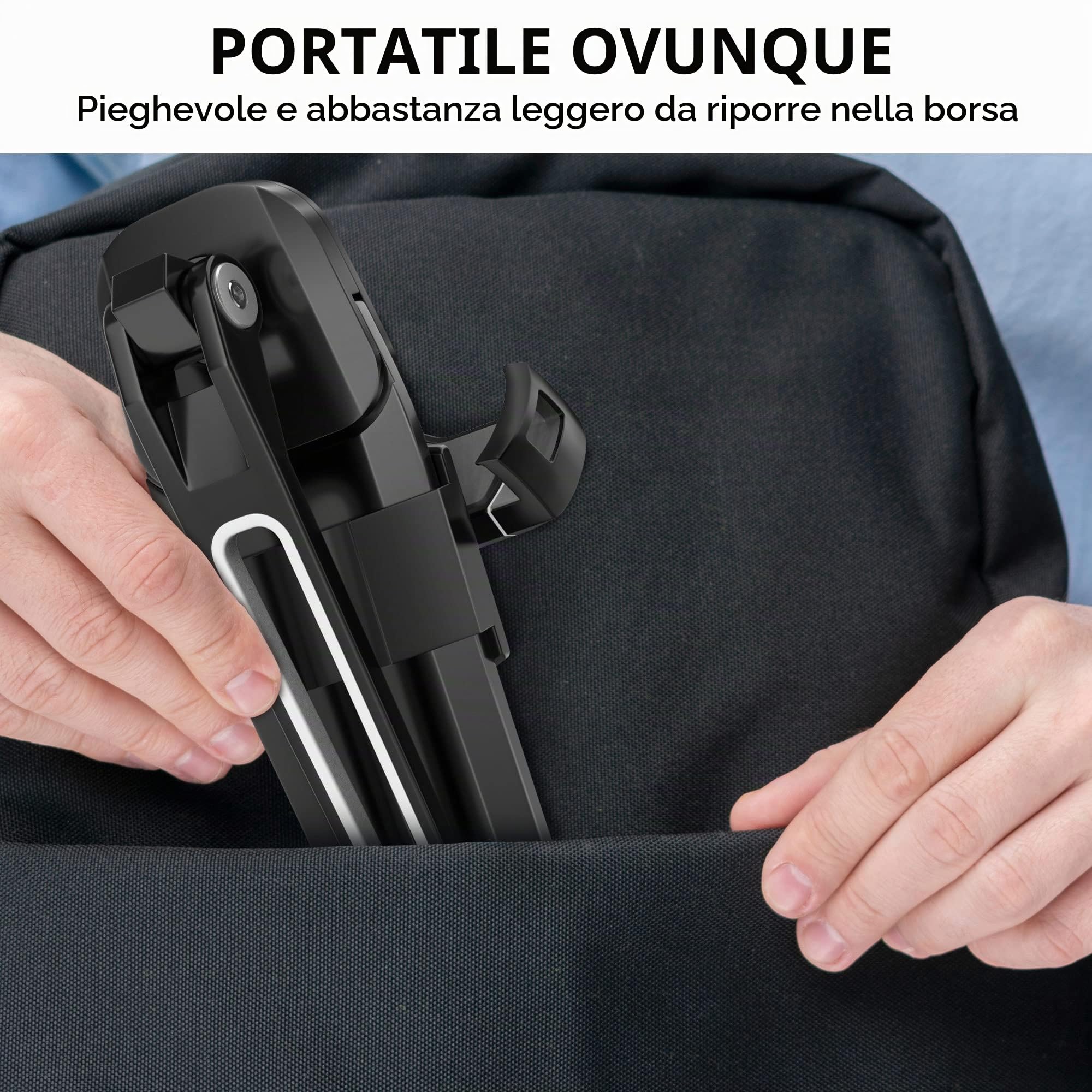 AboveTEK 2-in-1 Supporto per Tablet da Cucina o Parete - Supporto per Tablet Universale Portatile da 4,7 a 13,5 Pollici, Porta per Cellulare, 4 PT Wobble Free Mount