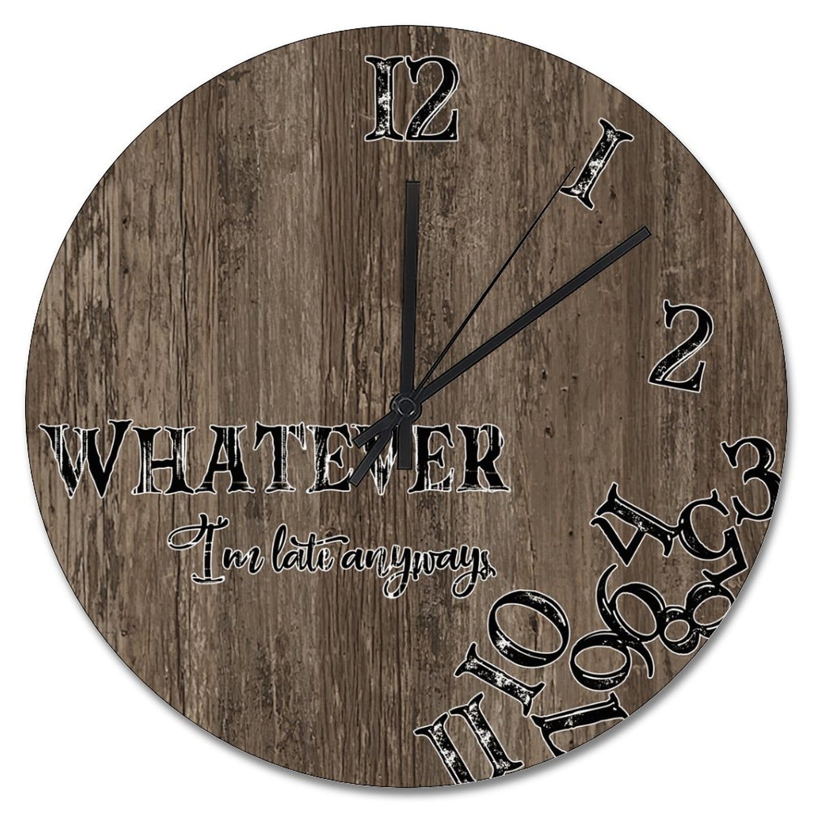 Horloge murale vintage originale idée cadeau bois vieilli pour crémaillère