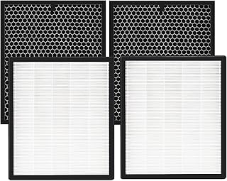 LV-PUR131 Replacement Filters Compatible with LEVOIT Air Purifier Models LV-PUR131s and LV-PUR13, LV-PUR131-RF, 2 Pack True HEPA and Activated Carbon Filters