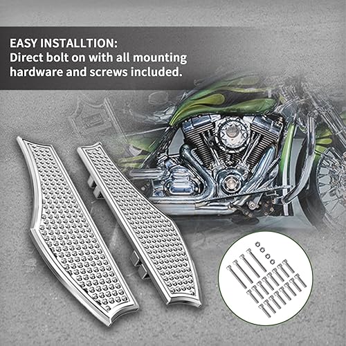 Miniatura 5 de Estriberas de Harley Driver Vengeance - Tabla de suelo para Harley Touring Road Glide Street Glide Electra Glide (cromado)