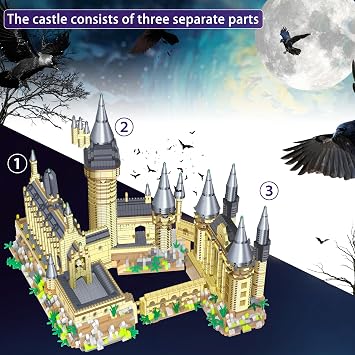 5000+PCS Mini Building Blocks Sets Magic Castle -Micro Mini Blocks Bricks Kit Creative Ideals Tower Model Building Toys for Adults, Collectible Architecture Decoration, Birthday Gifts, M2031