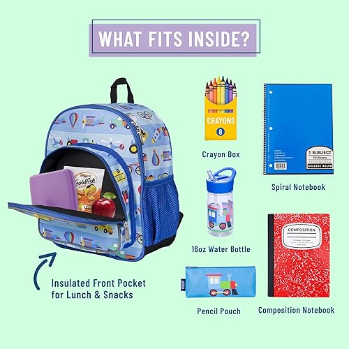 Miniatura 3 de Wildkin Mochila infantil de 12 pulgadas para niños y niñas perfecta para guardería y preescolar bolsas para niños pequeños con espalda acolchada y