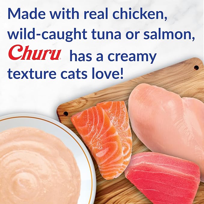 INABA Churu Cat Treats 20 tubos Pollo y Mariscos miniatura 2