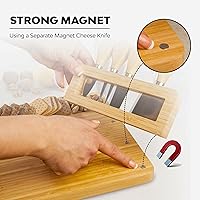 Vista 4 de Personalized Bamboo Charcuterie & Cheese Board Set – Custom Wedding, Anniversary, Bridal Shower, Birthday, Housewarming, Couples, Women, Men