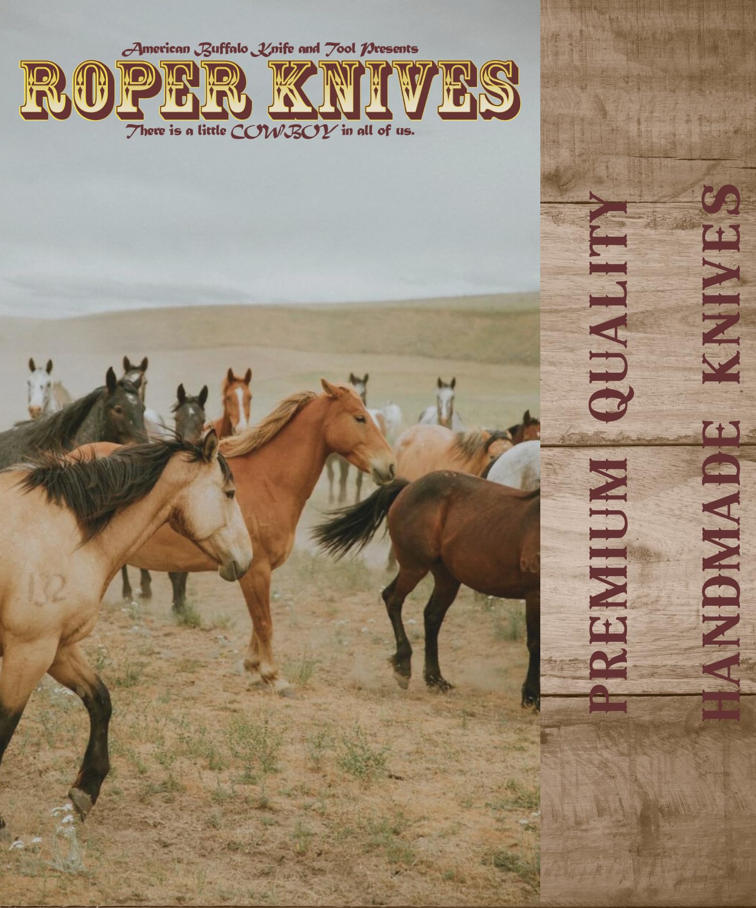 Roper Knives Pit Viper Trapper - 2 1065 Carbon Steel Blades - Lightweight, Durable, Wear-Resistant, Pitted Bone Material Handle