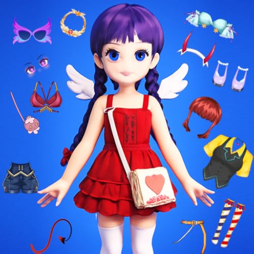 Fashion Doll Magic Dress Up Challenge: Anime Princess Makeup Stylist Fashion Makeover Avatar Maker Game