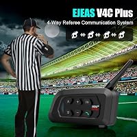 EJEAS V4C Plus Profi Futball Bíró Bluetooth Headset 1200M 4 Személyes Teljes Duplex Kommunikáció 3