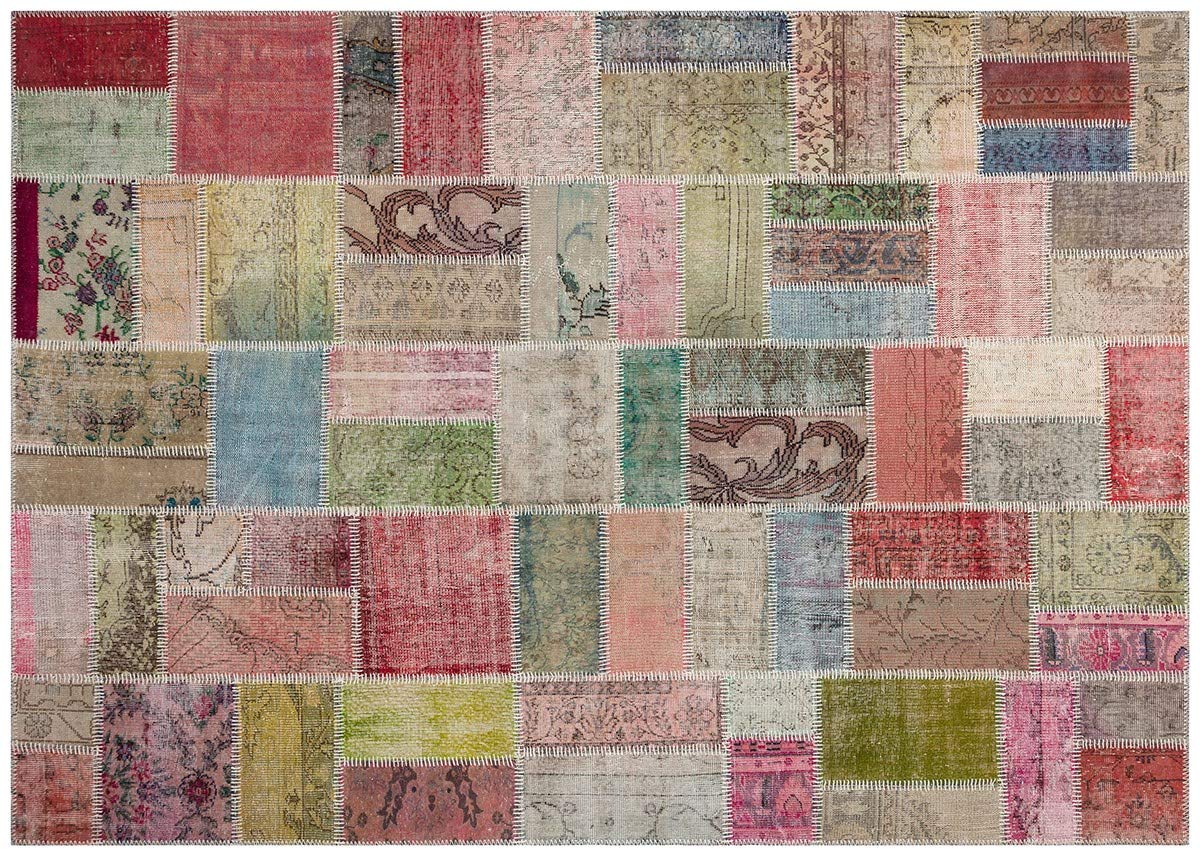 Tapis patchwork turc en laine ALLMODE une histoire d'artisanat 220x300
