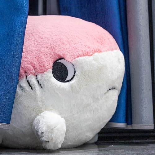 Miniatura 8 de Juguetes de animales de peluche Sharkitty, juguetes de peluche combinados de tiburón y gato (Rosa, 15.7 pulgadas)