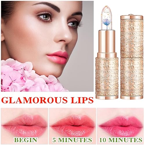 Miniatura 52 de 2 lápices labiales con cambio de color de temperatura, lápiz labial que cambia de color con temperatura mágica, brillo de labios, bálsamo labial 2