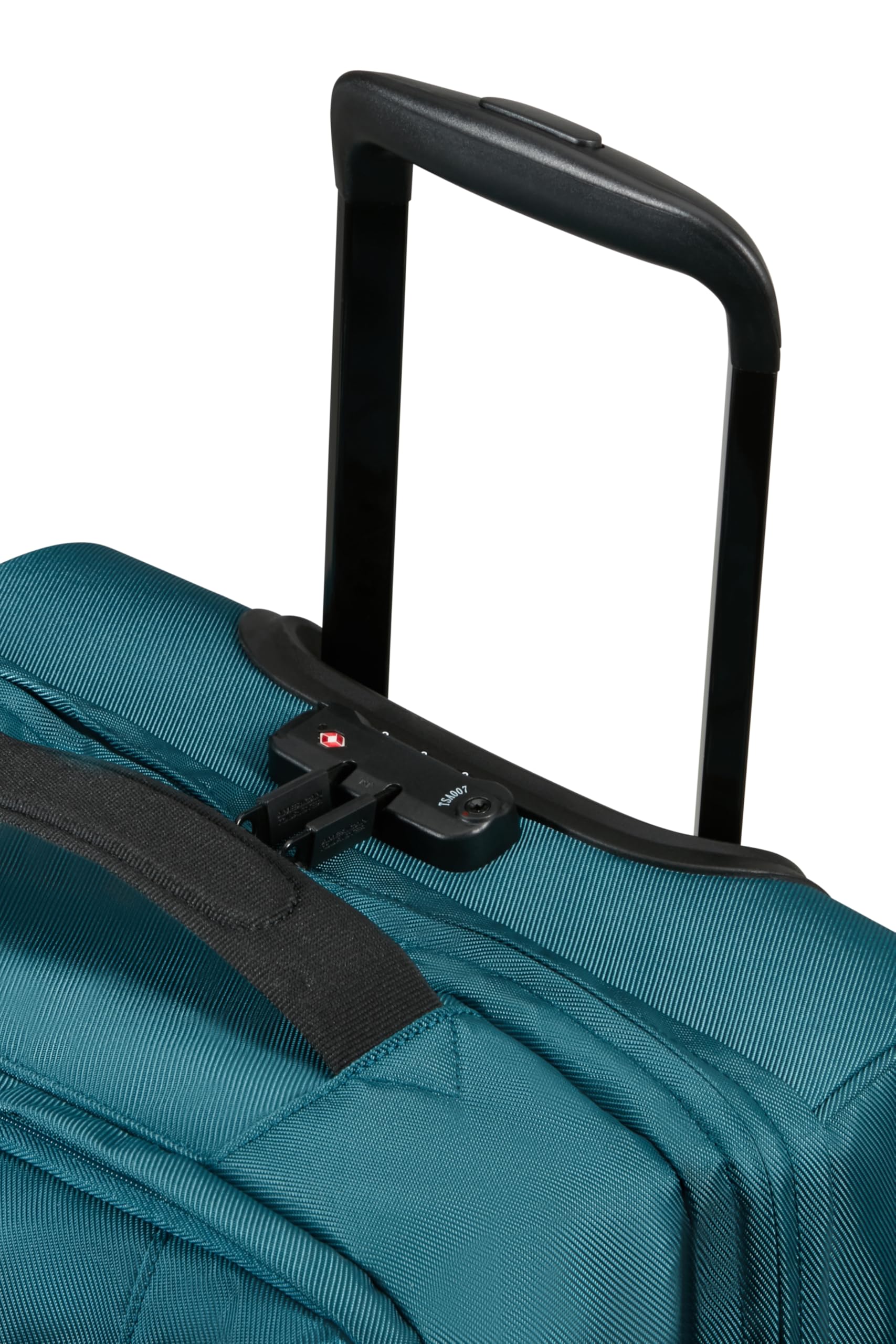 American Tourister Urban Track - Bolsa de Viaje con 2 Ruedas, 55 cm, Bolsa Ligera S con 2 Compartimentos y Cerradura TSA, 55 L, Ideal para Viajes Cortos - Blau (Totally Teal)