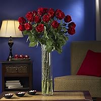 Vista 2 de Nearly Natural Capullo de rosa con arreglo floral de seda cilíndrica