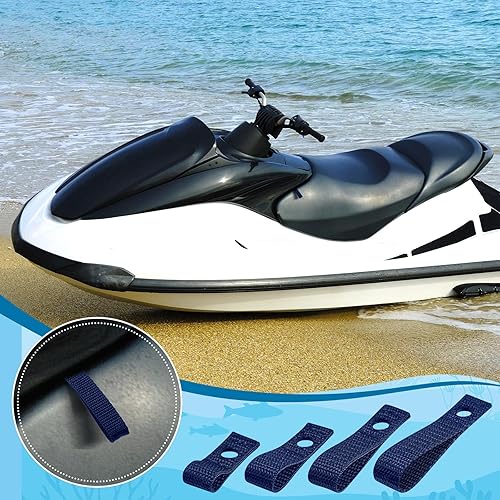 Miniatura 6 de Patelai 12 tacos de lancha de motor de bucles suaves, puntos de anclaje rápidos y seguros para parachoques de acoplamiento, línea de anclaje y