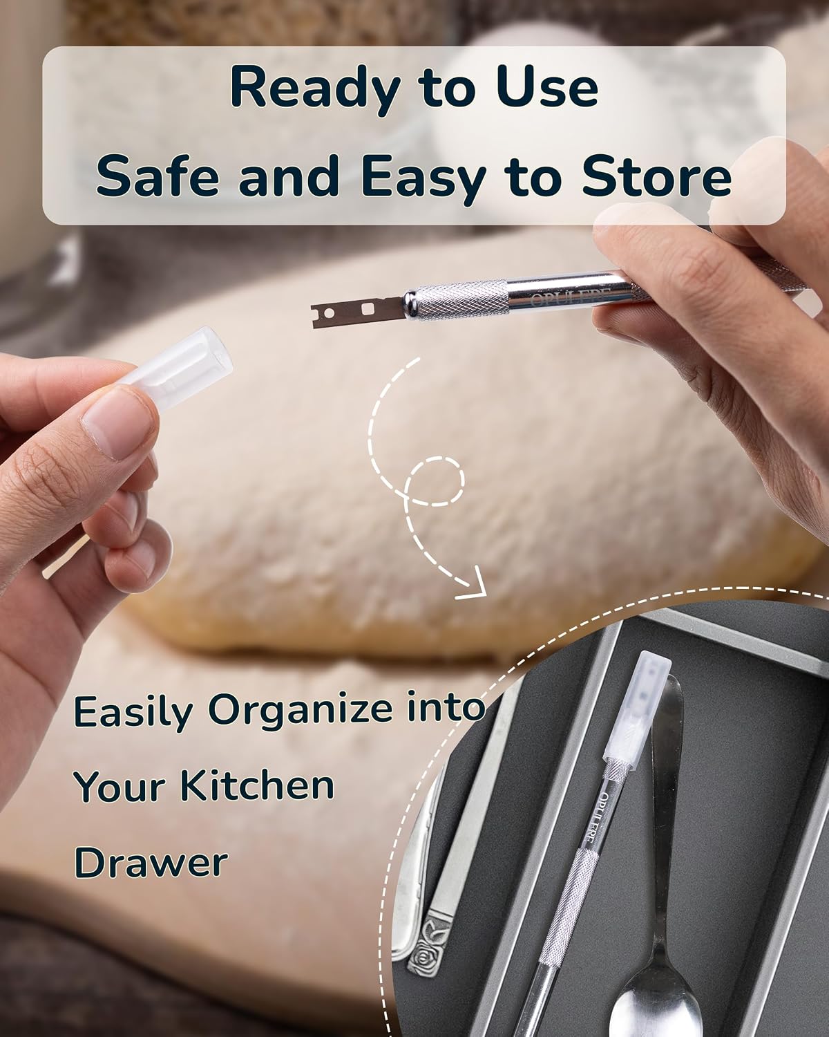 Bread Lame Sourdough Dough Scoring Tool, 11 Blades, with Cover, Sour Dough Bread Scorer Knife