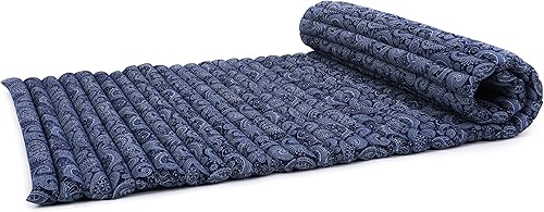 Miniatura 4 de Leewadee - Kapok Roll Mat  Colchón plegable artesanal para dormir y relajación de Tailandia, ideal como cama de invitados, colchoneta de camping,