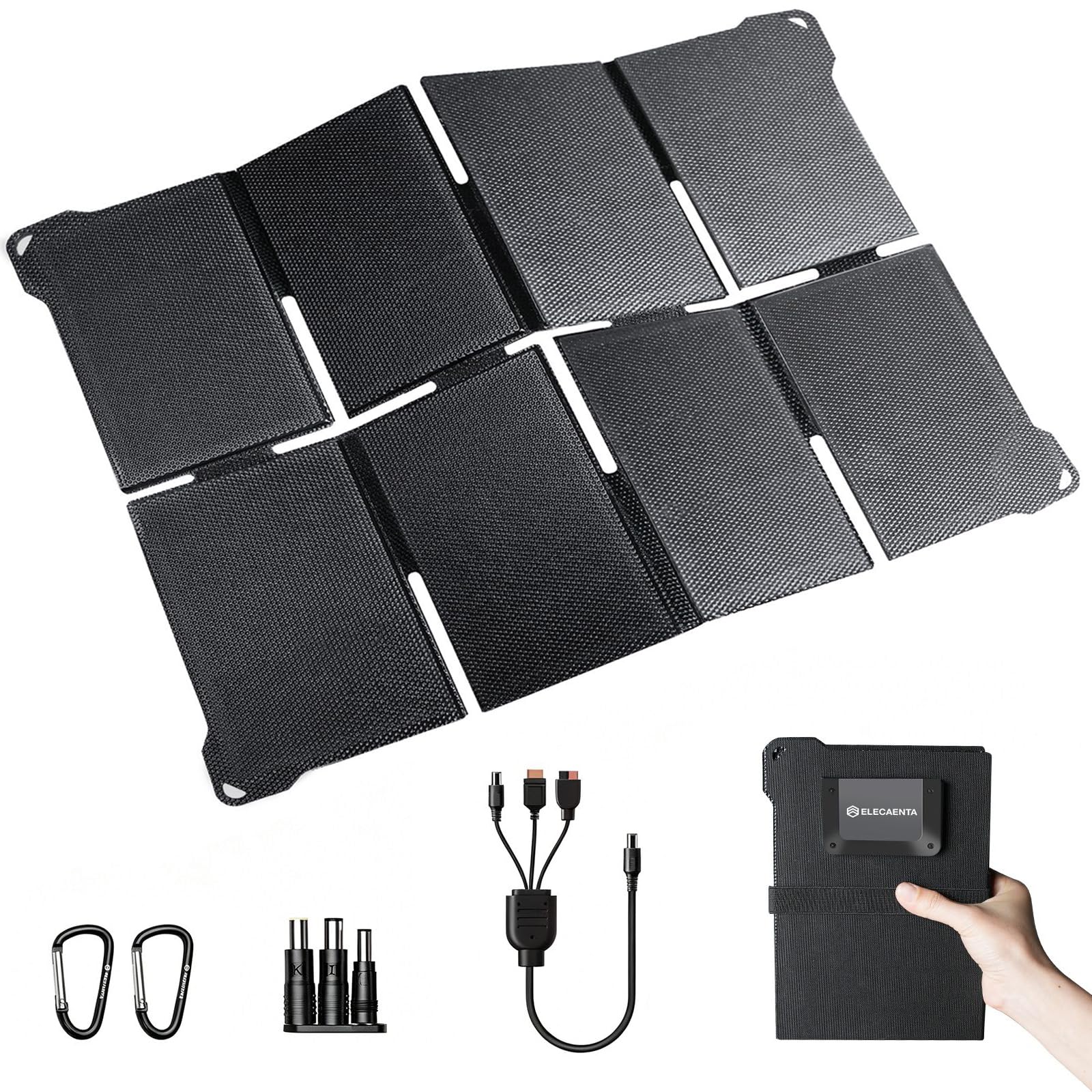 ELECAENTA HPBC Caricabatterie Solare Portatile (45, Watt)