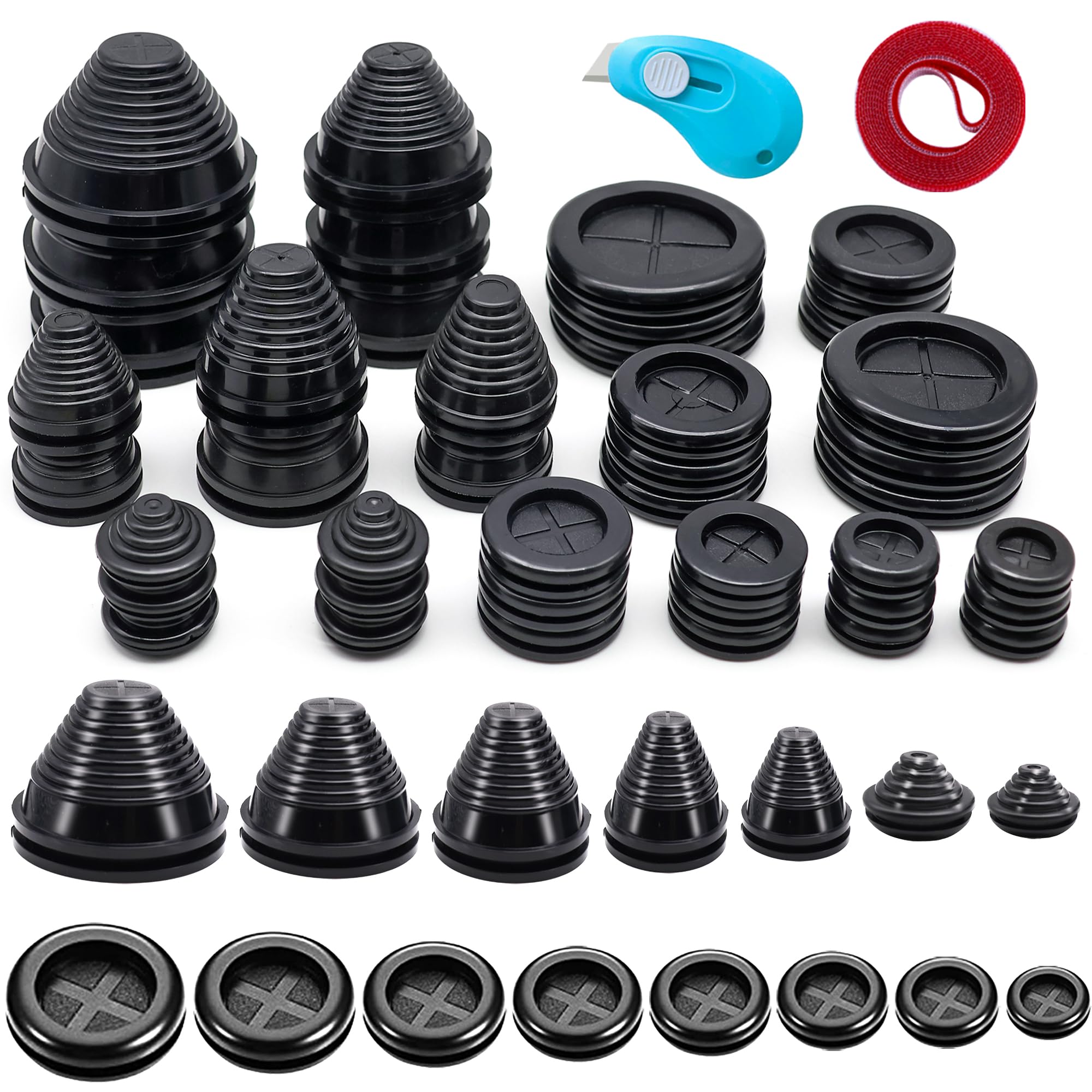Vrupin 32 Piece Closed Grommets