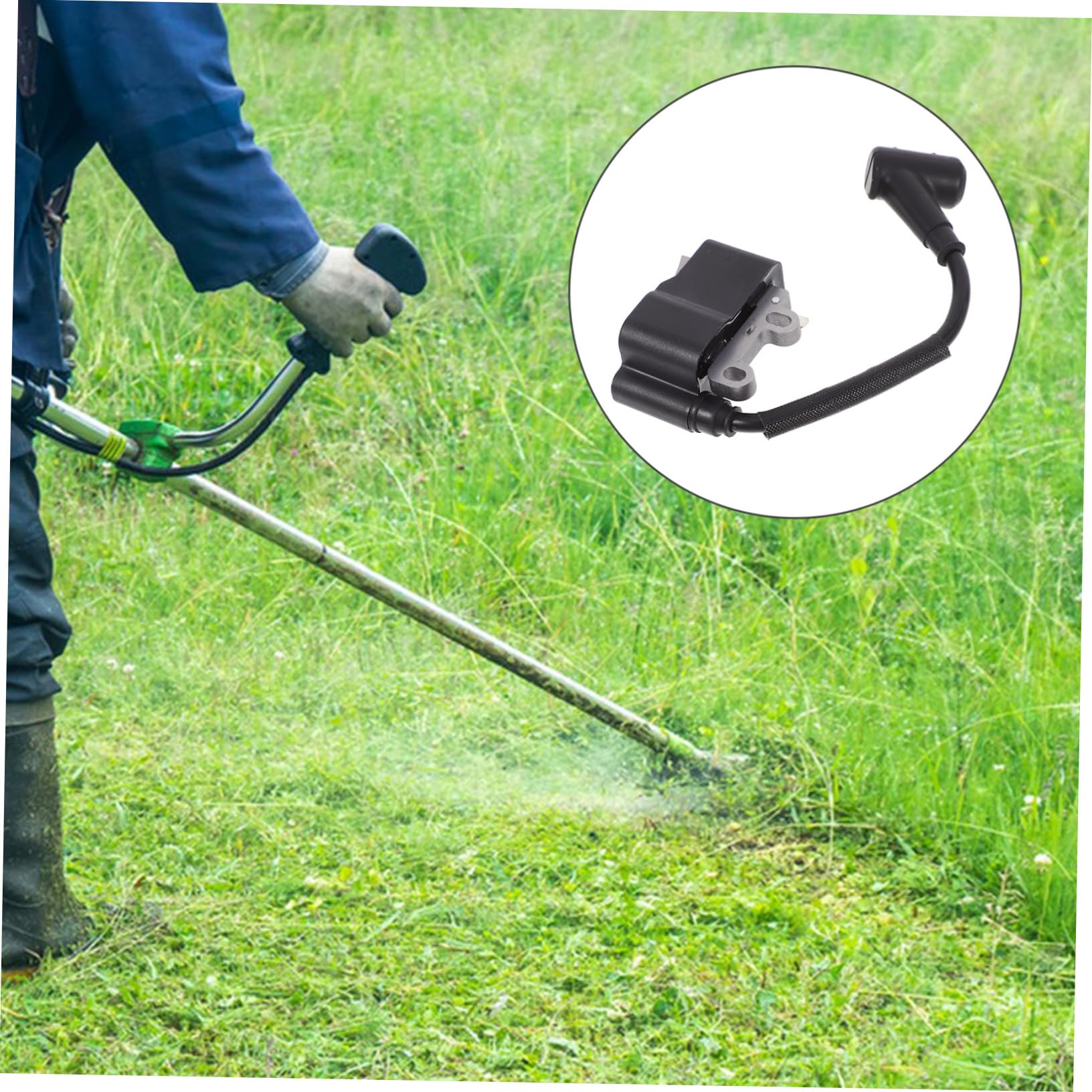 Hemobllo Bobina De Encendido Para Cortacésped Accesorios De Reemplazo Para Cortacésped Instalación Fácil De Repuesto Uso Jardín y Mantenimiento De Césped