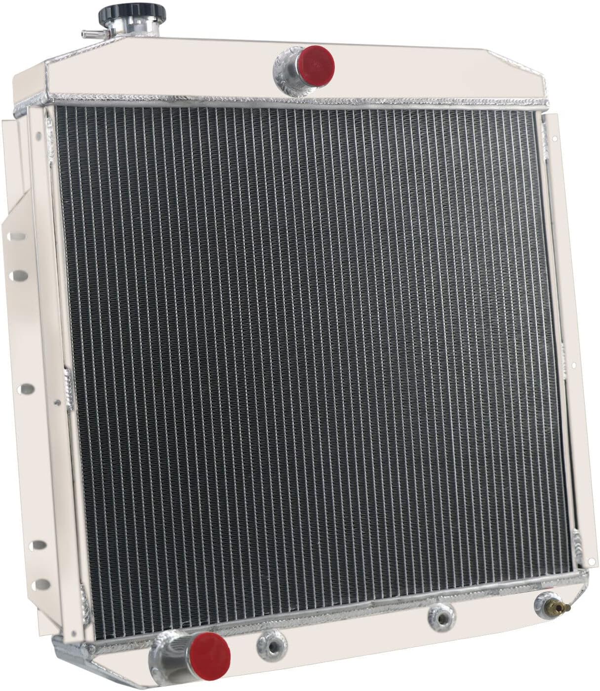 4 Row Full Aluminum Radiator for 1953 1954 1956 Ford F100 F250 F350 Pickup L6 V8 Truck, Radiators 53 54 56
