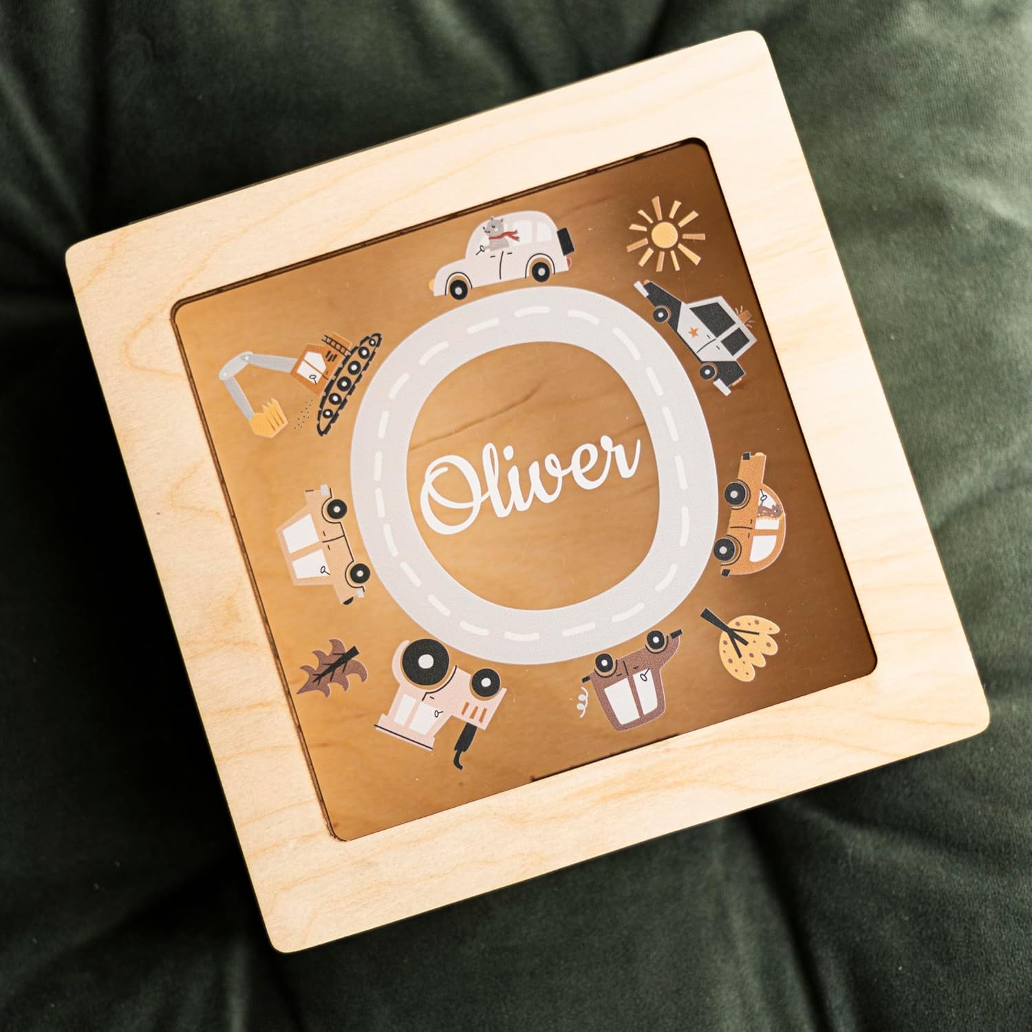 Car Piggy Bank for Boys - Personalized Piggy Bank, Wooden Piggy Bank for Kids, Bank for Kids for Real Money, Piggy Bank for Kids Boys