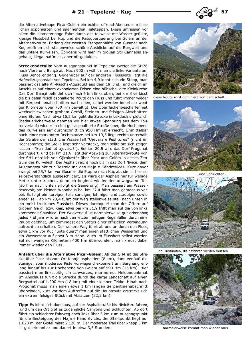 Albanien offroad-guide: ausgewählte strecken und ziele für abenteurer