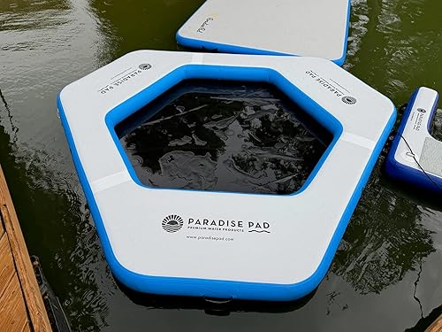 Miniatura 6 de Cojín inflable del lago, Hamaca de agua, Muelle inflable de la malla, Muelle del lago,