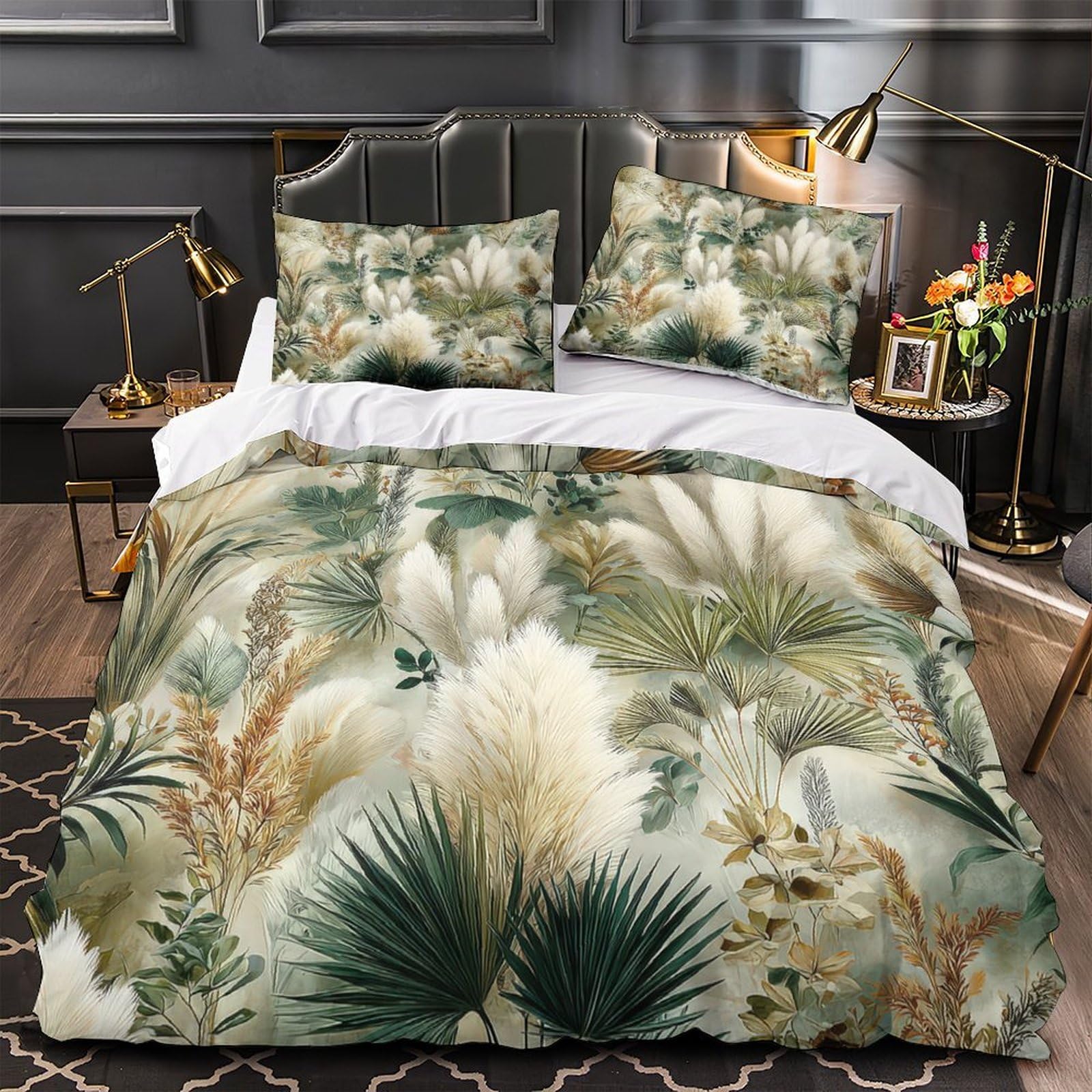 Parure de Lit Tropical microfibre douce et fermeture éclair pratique