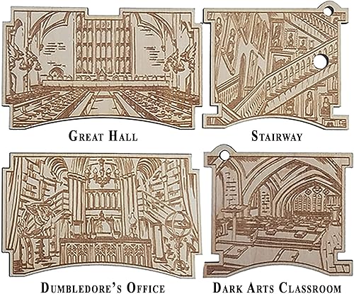 Miniatura 4 de TheLaser'sEdge, Hogwarts Castle, caja de música de Harry Potter con películas, tema de Hedwig, regalos para mujeres, hombres, cumpleaños, Navidad,