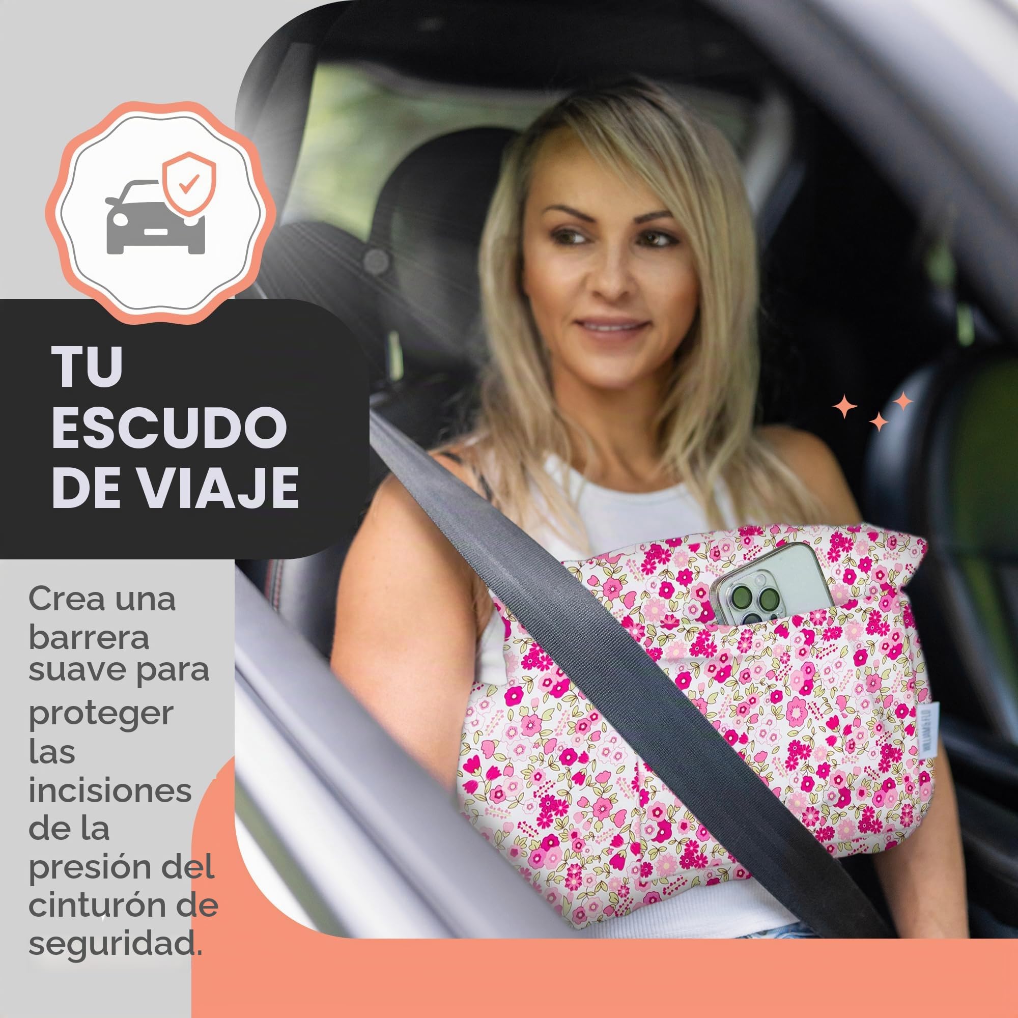 Almohada posmastectomía después de la recuperación de la cirugía del cáncer de Mama, recuperación de cesárea o reducción de Senos, Suministros postoperatorios de abdominoplastia, Almohada de cinturón