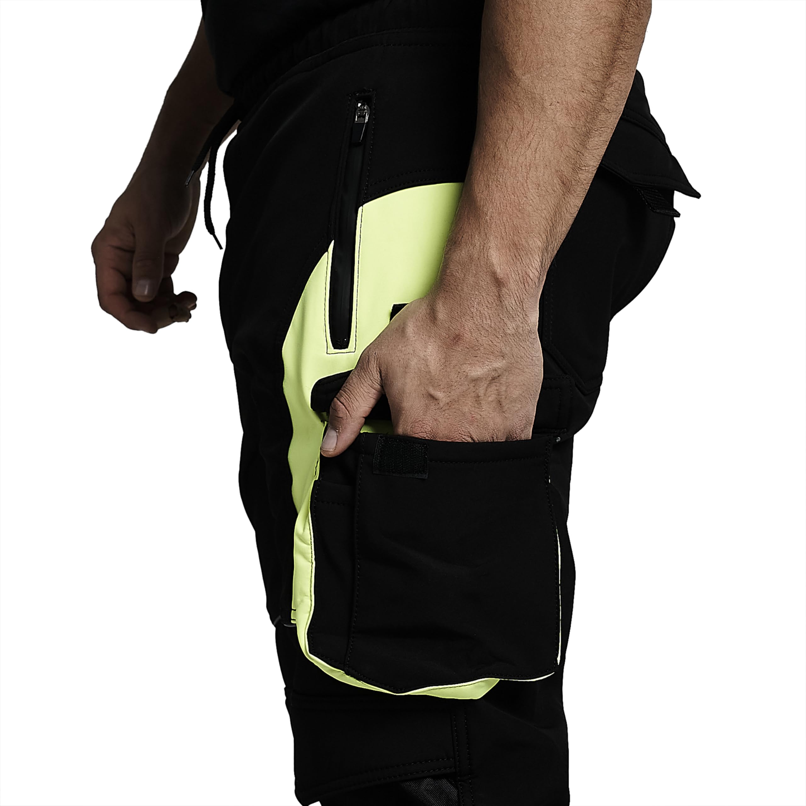 Pantalones de trabajo para hombre, de alta visibilidad, resistentes al agua, a prueba de lluvia, repelentes, resistentes al viento, de seguridad, para el trabajo, para constructores, ropa de