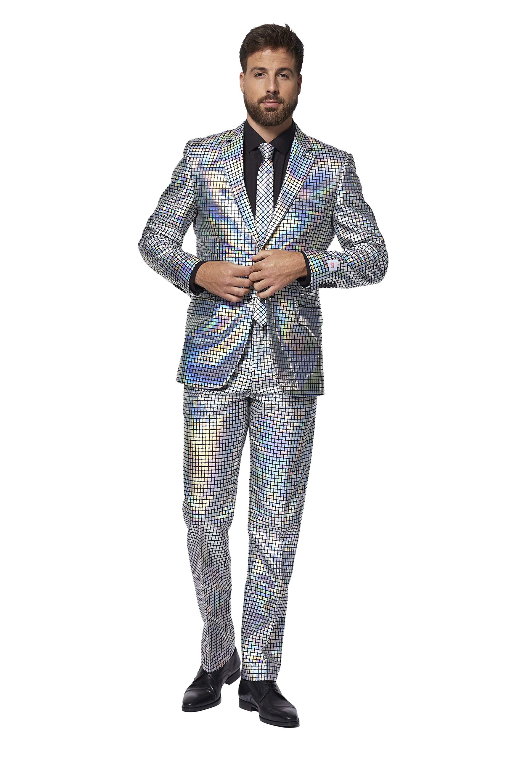 Buy Shiny Metallic Party Gold Silver Suit Costumes for Men Complete