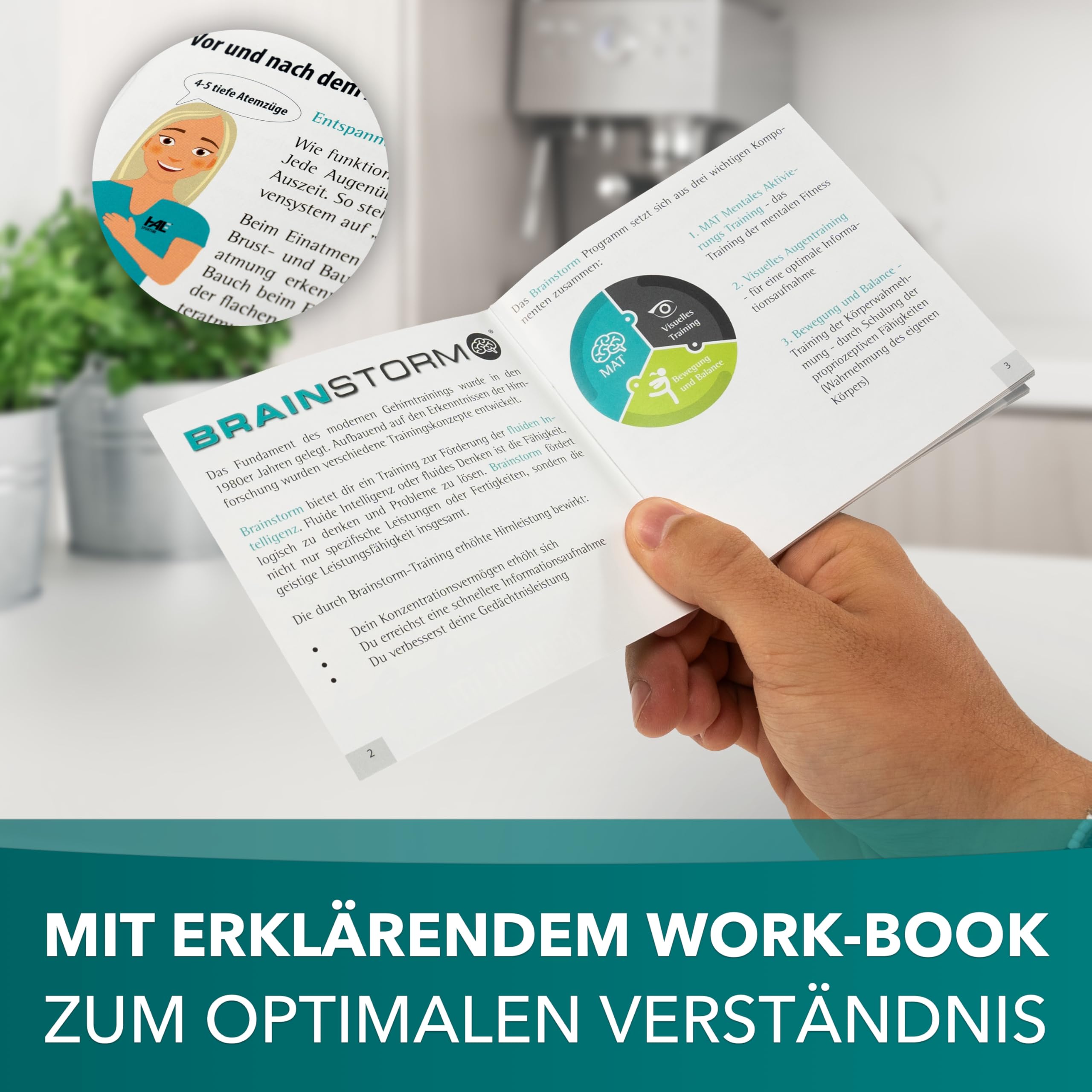 HALE | Neuro Fitness Training Set con Workbook – Il tuo set di allenamento per prestazioni mentali, pensiero e azione più rapidi