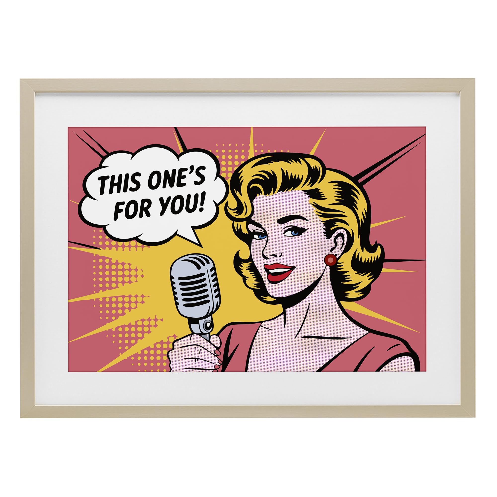 'This One's For You'| Framed Print Under Glass
