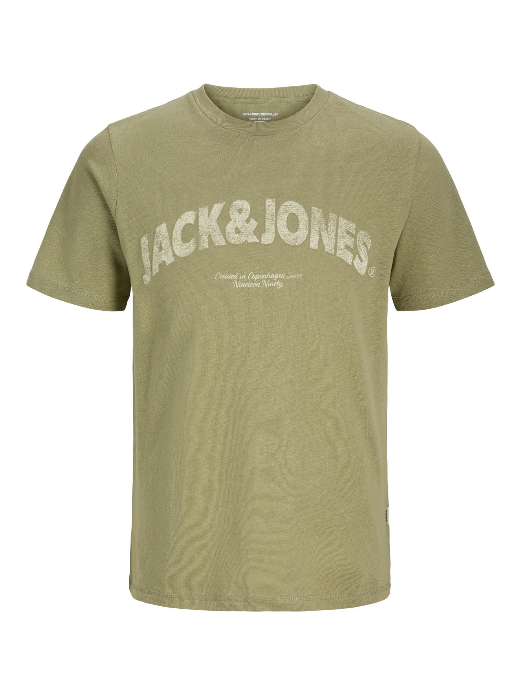 JACK & JONES Men's Joralmeria Bold Branding Tee Ss Cn, Cedar, M
