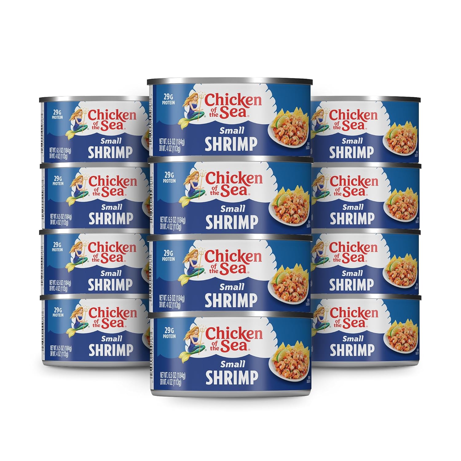 Chicken of the Sea Small Shrimp, 6.5 oz. Cans (Pack of 12), Canned Shrimp