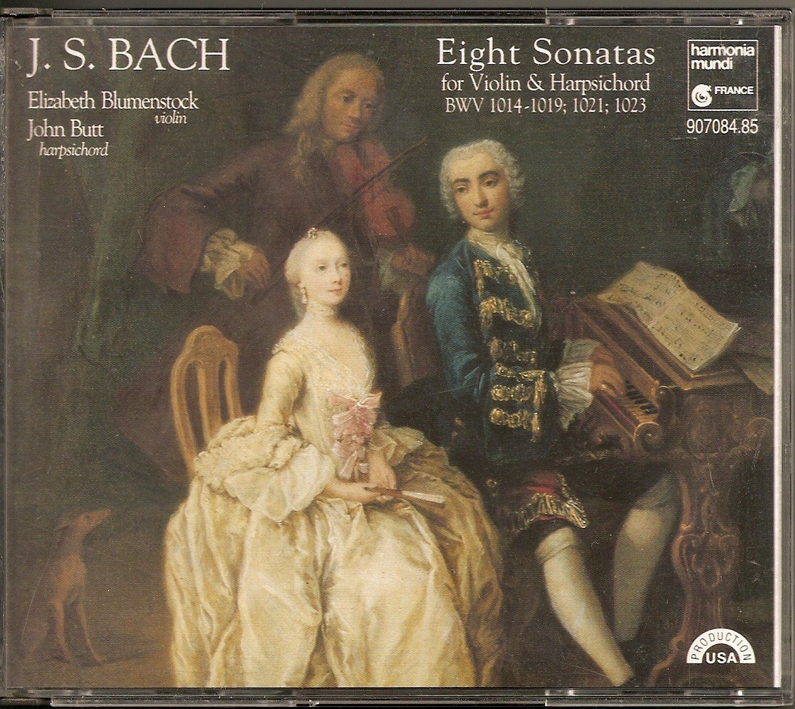 8 Sonatas for Violin & Harpsichord [Audio CD] Bach, J.S.; Blumenstock and Butt