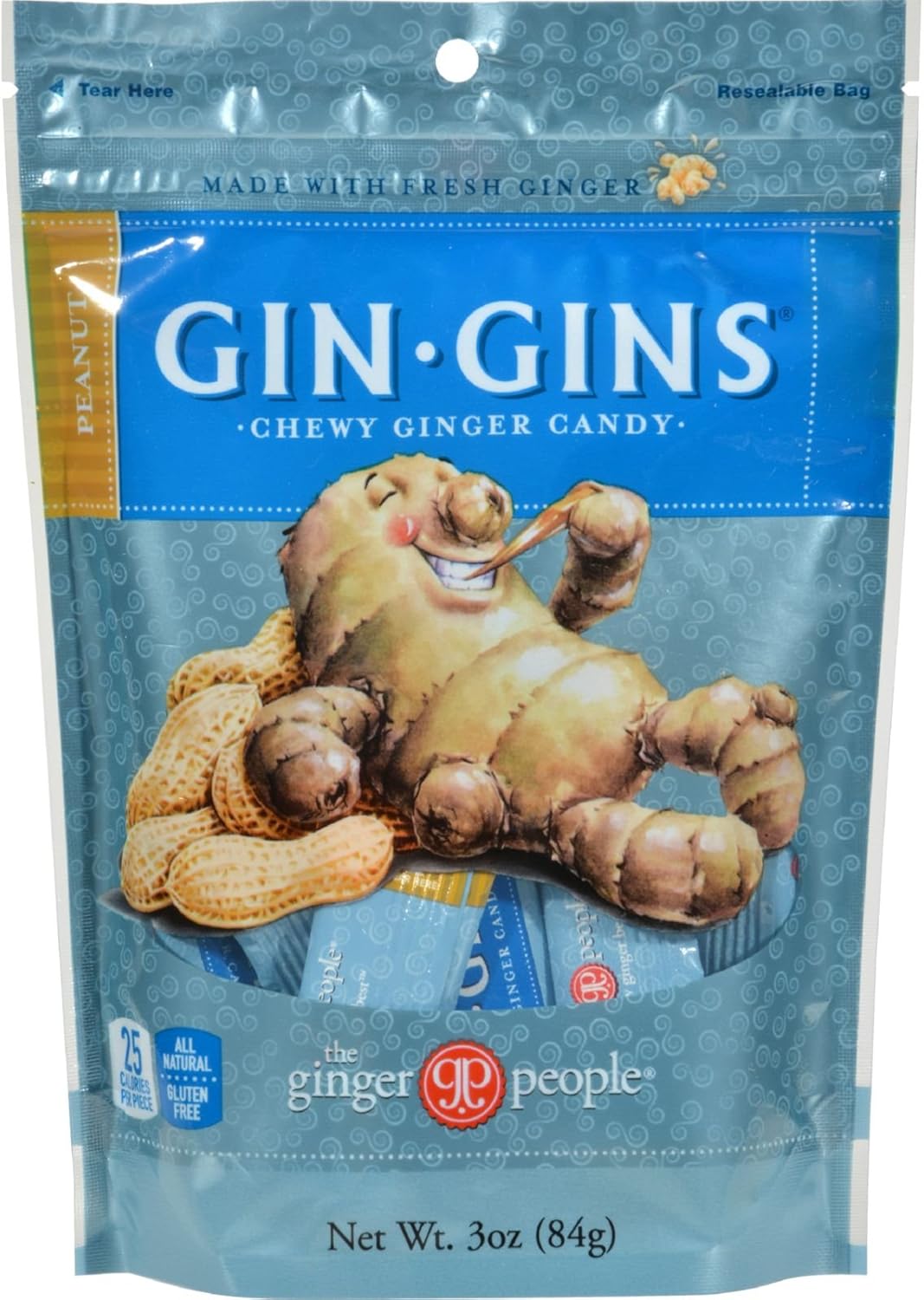 Ginger People Ginger Chews Peanut 3 oz Baby