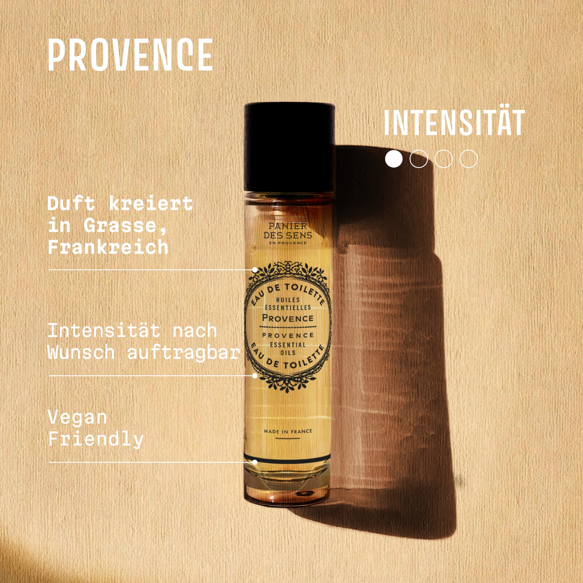 Panier des Sens Provence Eau de Toilette für Damen - sonnige Leichtigkeit und erfrischende Noten von Zitrone und Mandarine - Muttertagsgeschenk - Parfüm Frauen - Naturkosmetik Made in France - 50ml