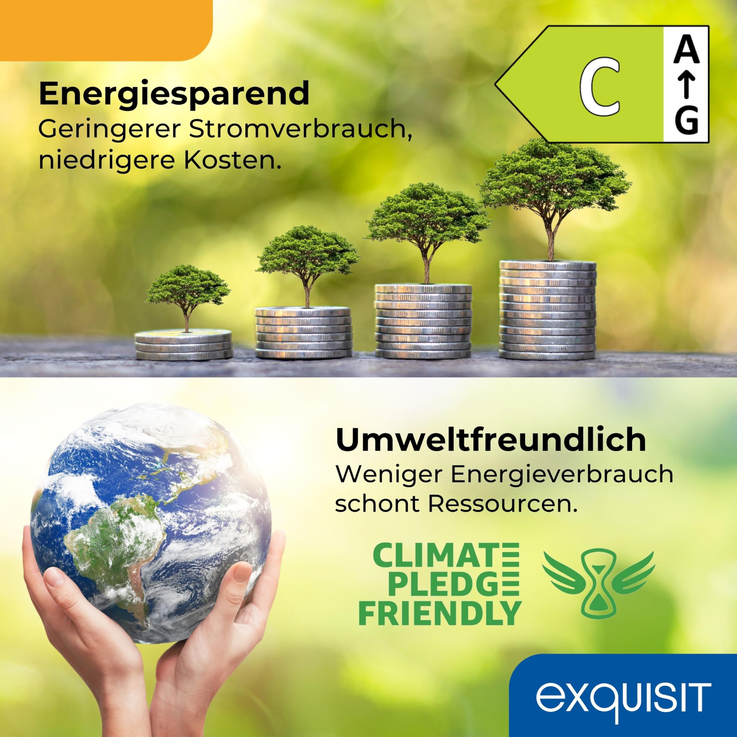 Exquisit GS581-051C Gefrierschrank - 85 l Tiefkühlschrank in Weiß | Kompaktes Standgerät mit Energieklasse C, 4-Sterne-Gefrierfach, 39 dB leisem Betrieb und wechselbarem Türanschlag