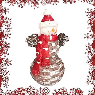 Christmas Scented Candle Snowman Shape Candle Handmade Delic