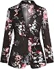 Blazers for Women Long Sleeve Button Front Blazer Notch Lapel Casual Work Office Suit Jackets with Pocket