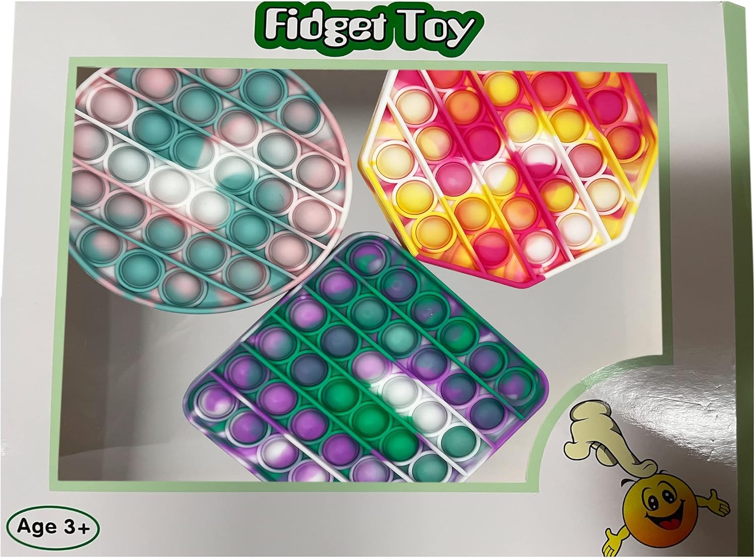 EZ-Beyourspace 3 Pack Mini Keychain Fidget Sensory Toy Set, Stress Reliever Anti-Anxiety Toy for Children Adults, Toy Gift Pack for Holiday Birthday Party Favors, Classroom Prizes, Goodie Bag Filler : Toys & Games