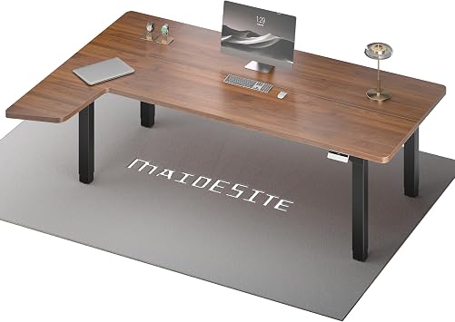 MAIDeSITe L Shaped Standing Desk, Height Adjustable Electric Sit Stand Desk