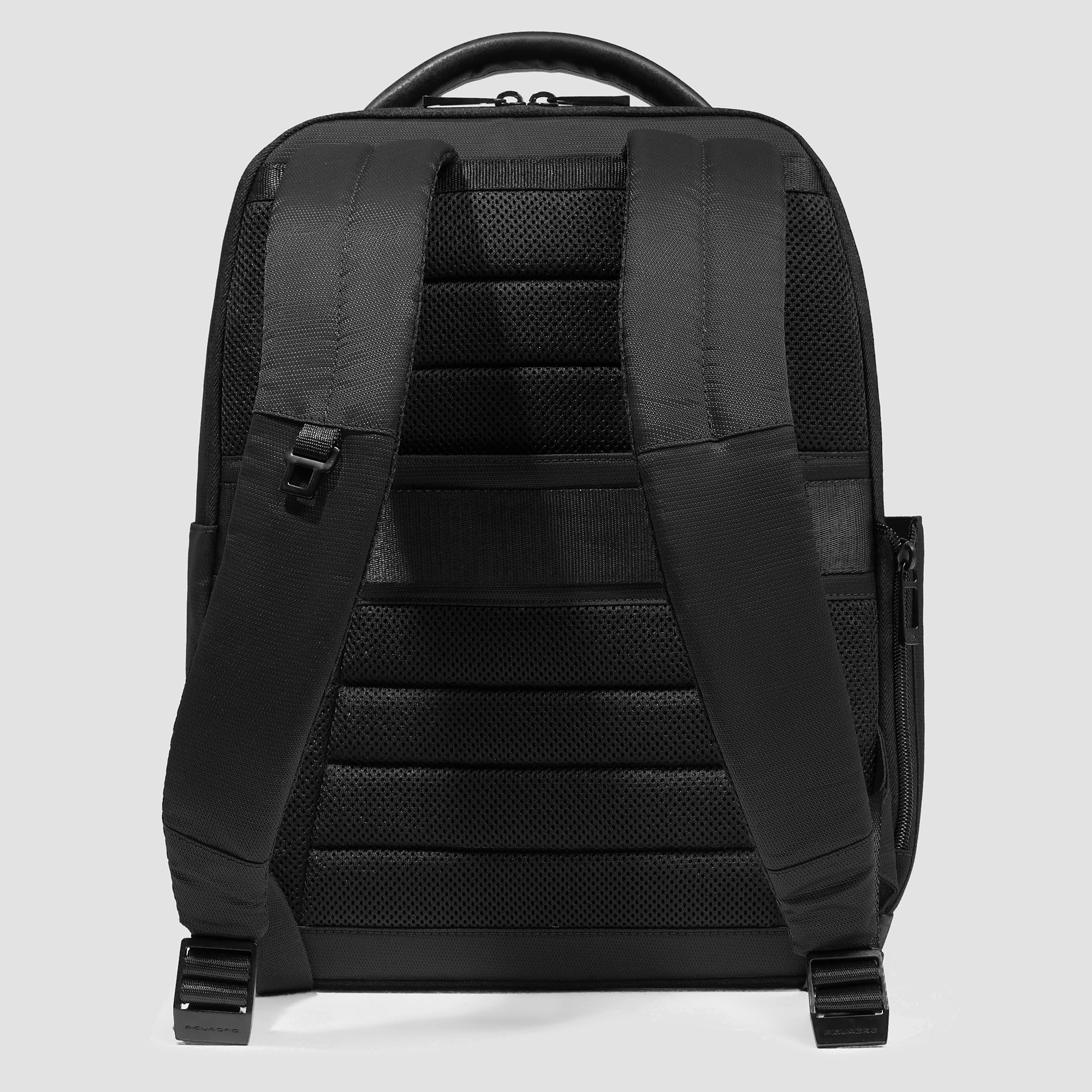 PIQUADRO – Zaino - Porta PC 14" - In Pelle e Tessuto Tecnico – Elegante e Funzionale – Uomo
