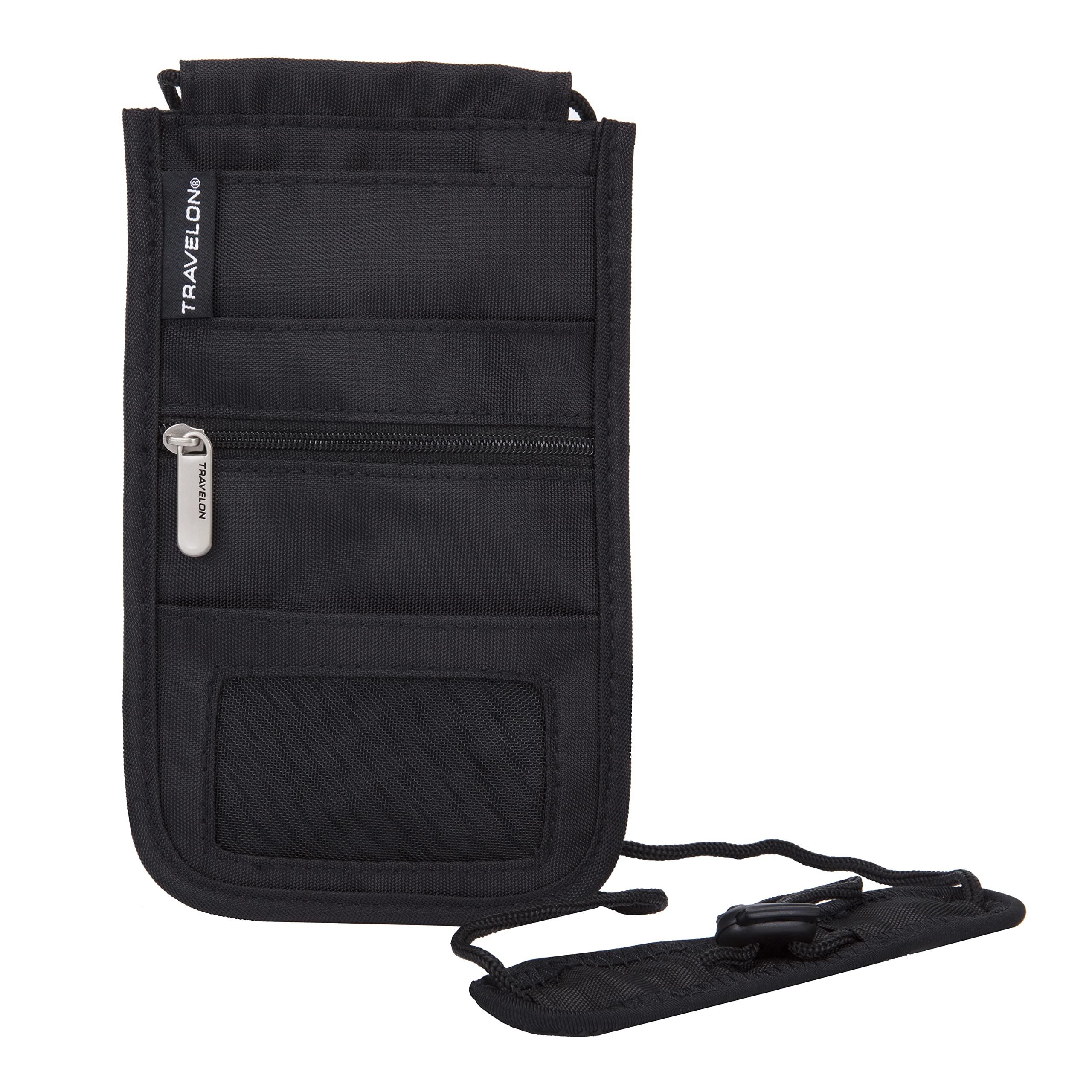 Rfid Blocking Deluxe Boarding Pouch, Black, Small