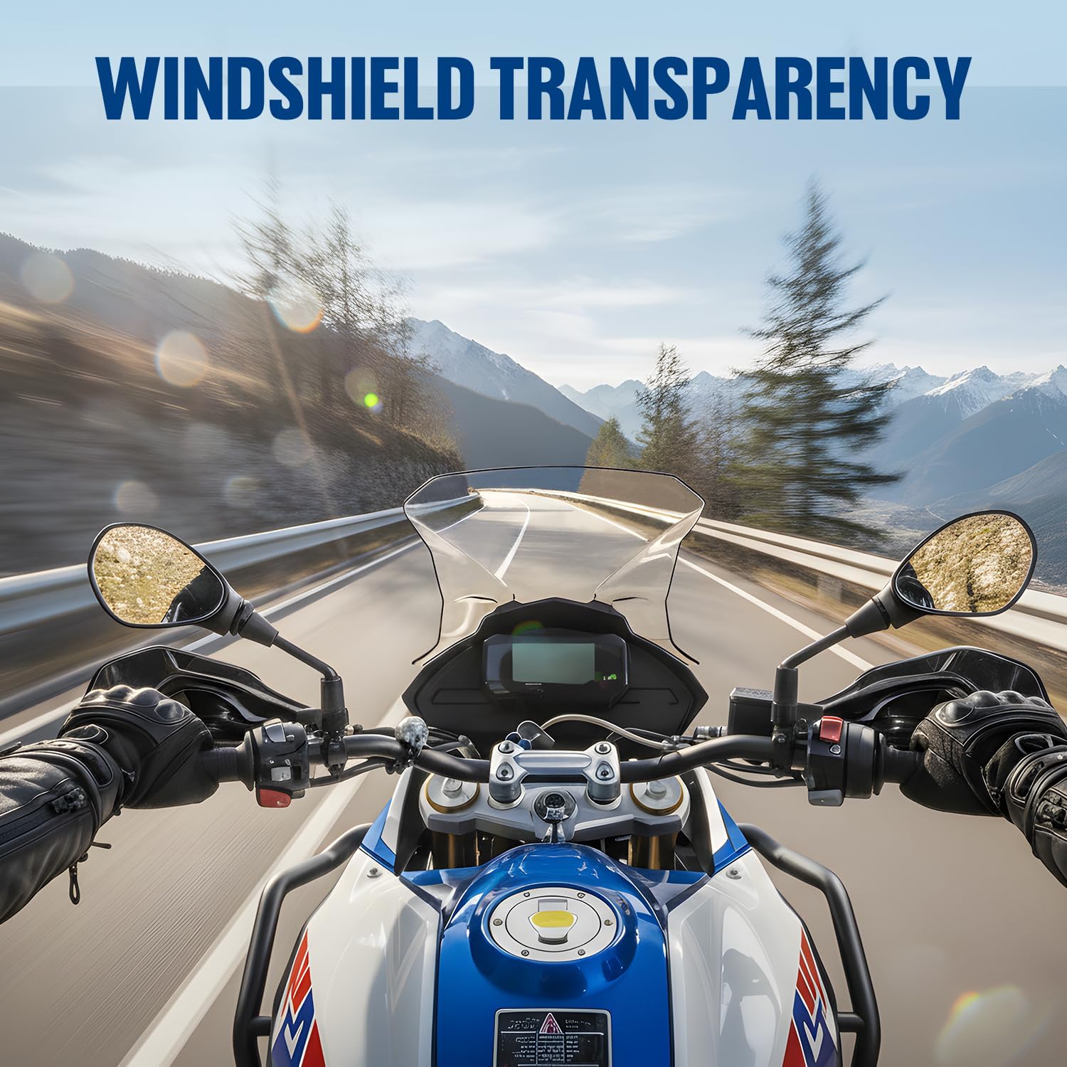 Motorcycle Wind Protection Windshield for G310GS 2017-2024, Double Bubble Windscreen Reduces Wind Fatigue, Direct Bolt-On Wind Deflector, Transparent