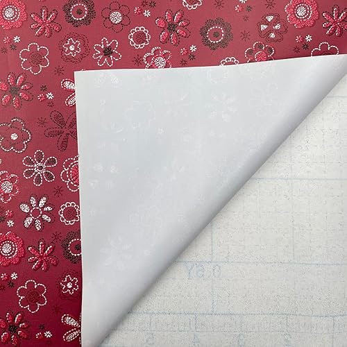 Miniatura 7 de Yifely Revestimiento autoadhesivo rojo vintage para estantes, cajones de aparador, cajones de almacenamiento, armarios de 17.7 pulgadas por 9.8 pies