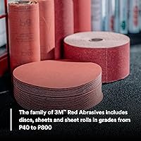 Vista 9 de 3M Hookit - P80D, disco de arena abrasiva, rojo, 6 pulgadas., Grado: P400